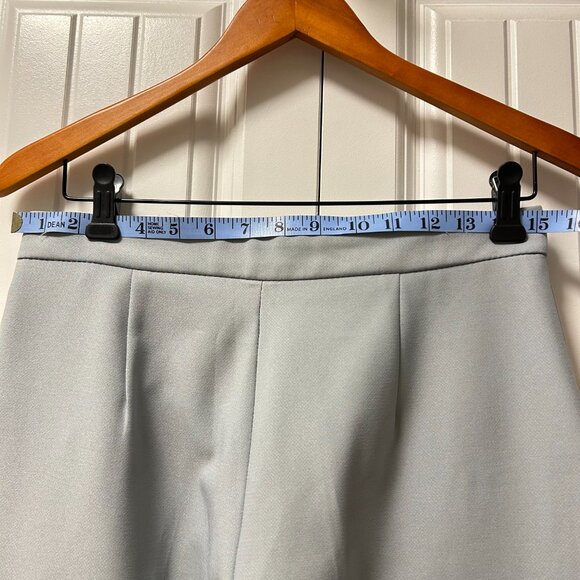 Zara Cropped Dress Pants Grey Blue - S - Picture 9 of 9